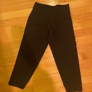 Black croco skin cropped Booty by Brabants